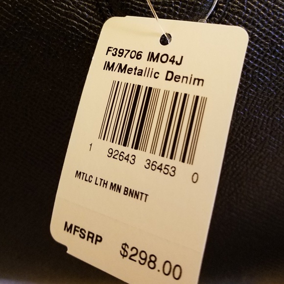 NWT!!! Coach💙Mini Bennett Metallic Crossbody - Picture 8 of 8